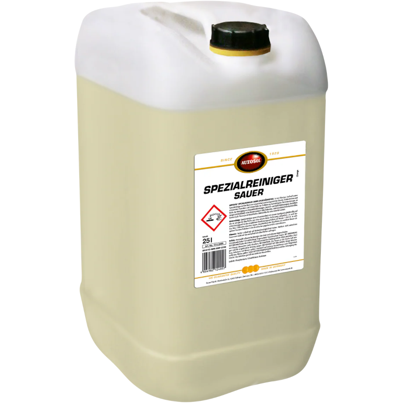 AUTOSOL® - Spezialreiniger sauer (FLUSSSÄUREFREI) - 25 Liter - www.pap-auto.ch