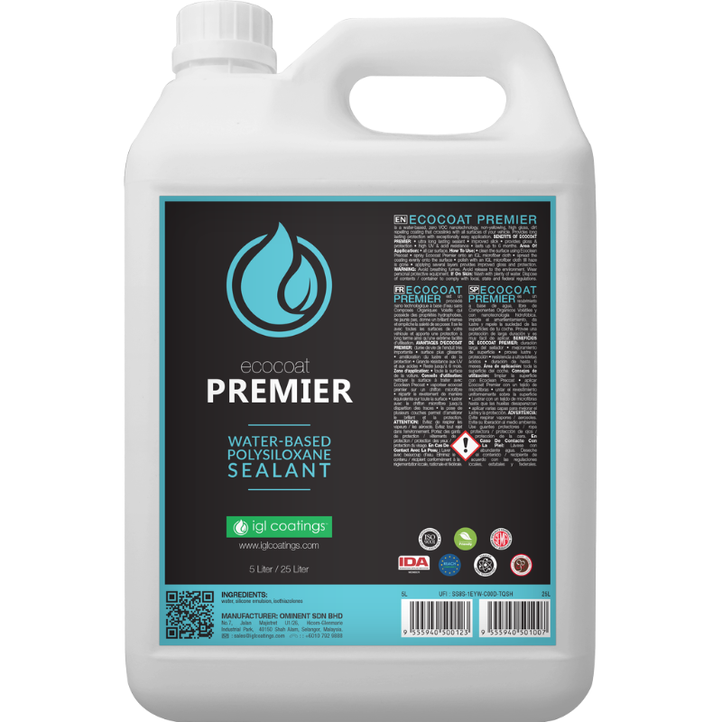 IGL Ecocoat Premier Lackversiegelung Silica-Beschichtung 5 Liter transparent
